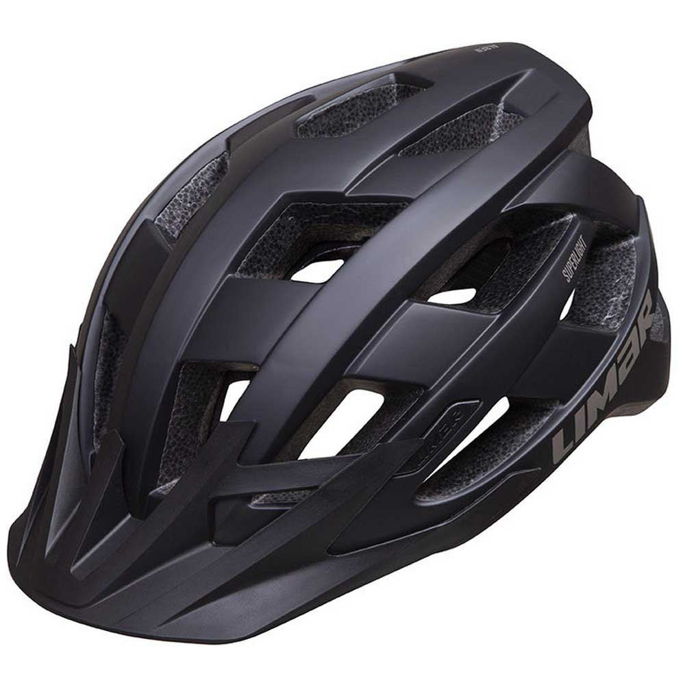 Casco MTB Limar Alben nero opaco con design aerodinamico, ventilazione ottimizzata e visiera integrata. Ideale per mountain bike ed e-bike.
